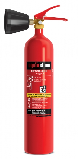 Ognichron 2 kg. kolsýrutæki 2ja kg. kolsýrutæki