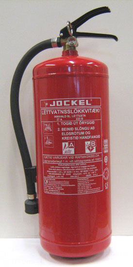 9 l. Jockel léttvatnsslökkvitæki 9 l. Jockel léttvatnsslökkvitæki