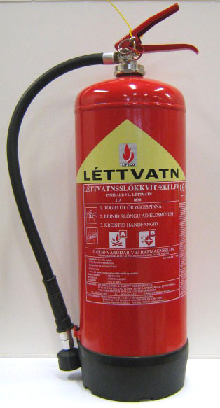 6 og 9 l. Lifeco léttvatnsslökkvitæki 6 og 9 l. Lifeco léttvatnsslökkvitæki