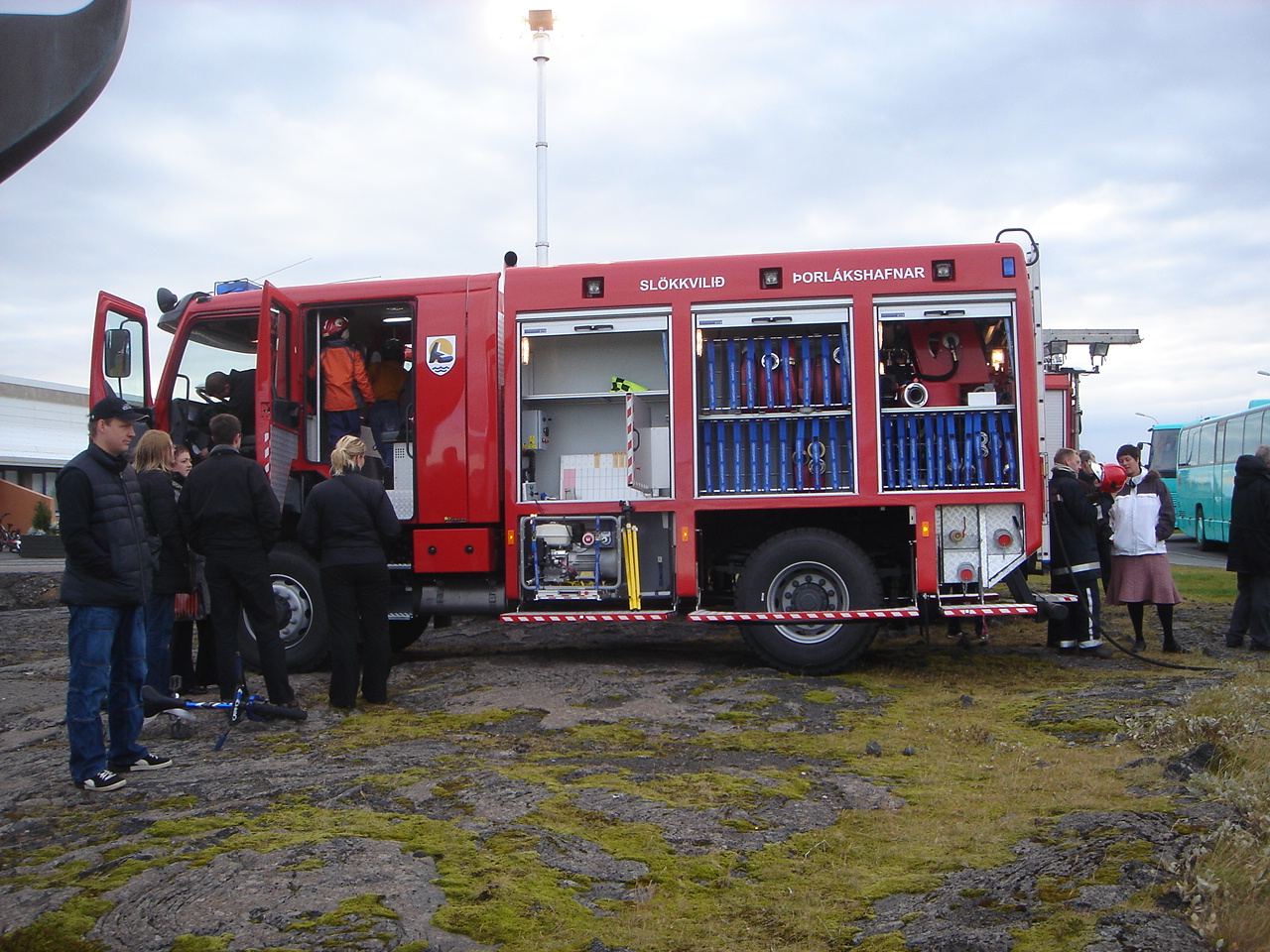 Búið er að gera bifreiðina tilbúna í útkall