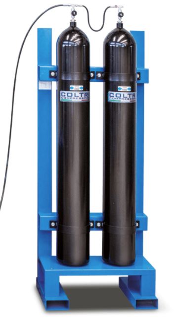 Air and nitrogen accumulation station 2×50 liters.