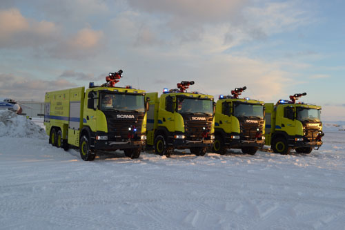 Isavia flugvallaslökkvibifreiðar