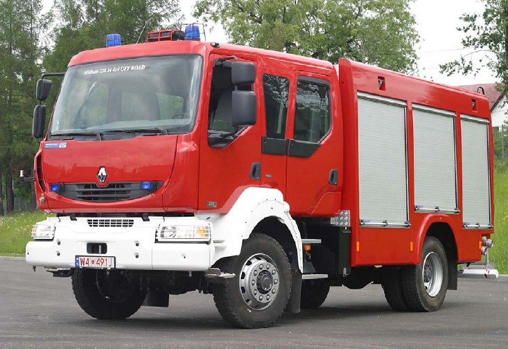 Renault Midlum er rennileg slökkvibifreið