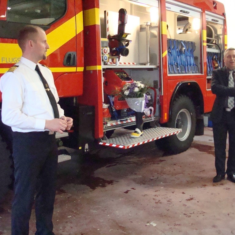 Ólafur slstj. og brunamálastjóri