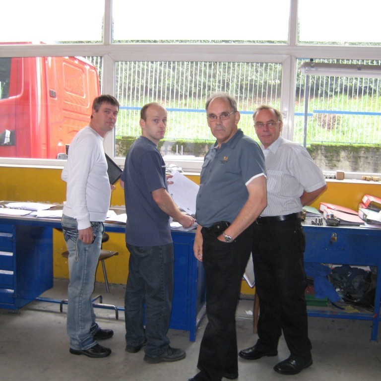 Kristjá, Rafal, Snorri og Benedikt pæla