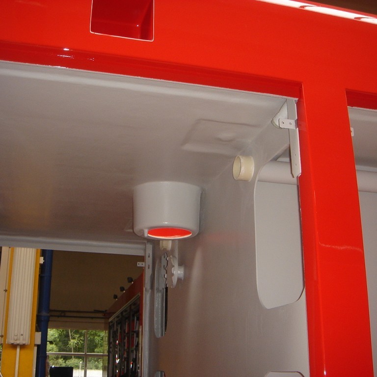 Borgarbyggðar yfirbygging úðabyssuop