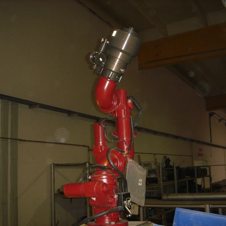 Úðabyssa Egilsstaðabifreiðar uppréttur