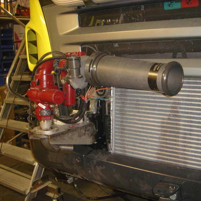 Úðabyssa á stuðara