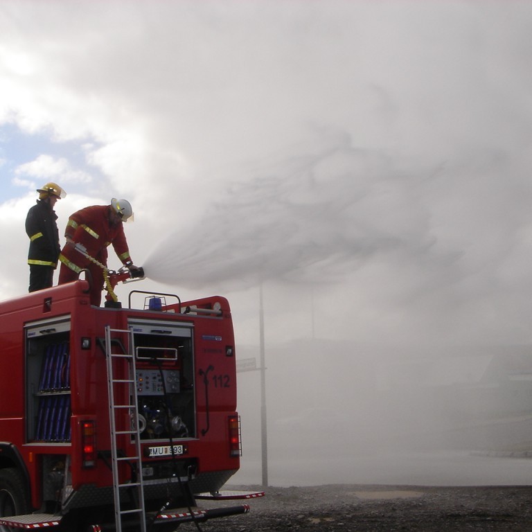 Sprautað um úðabyssu