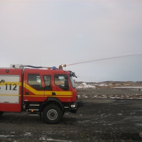 Sprautað úr þakbyssu