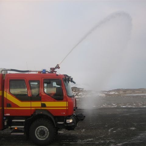 Sprautað úr þakbyssu