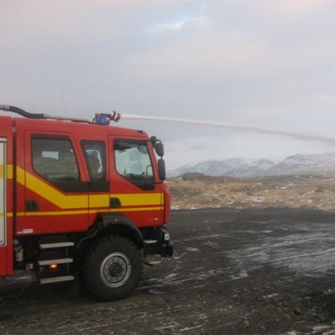 Sprautað úr þakbyssu