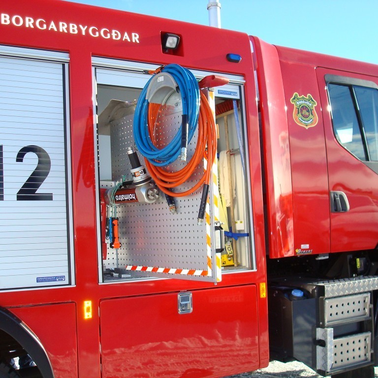 Veggur fyrir björgunartæki