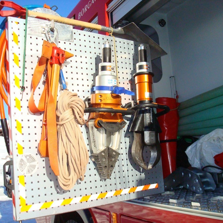 Veggur fyrir björgunartæki