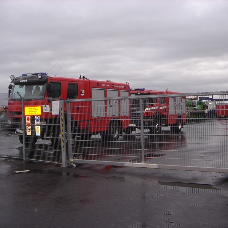 Á athafnasvæði Samskipa