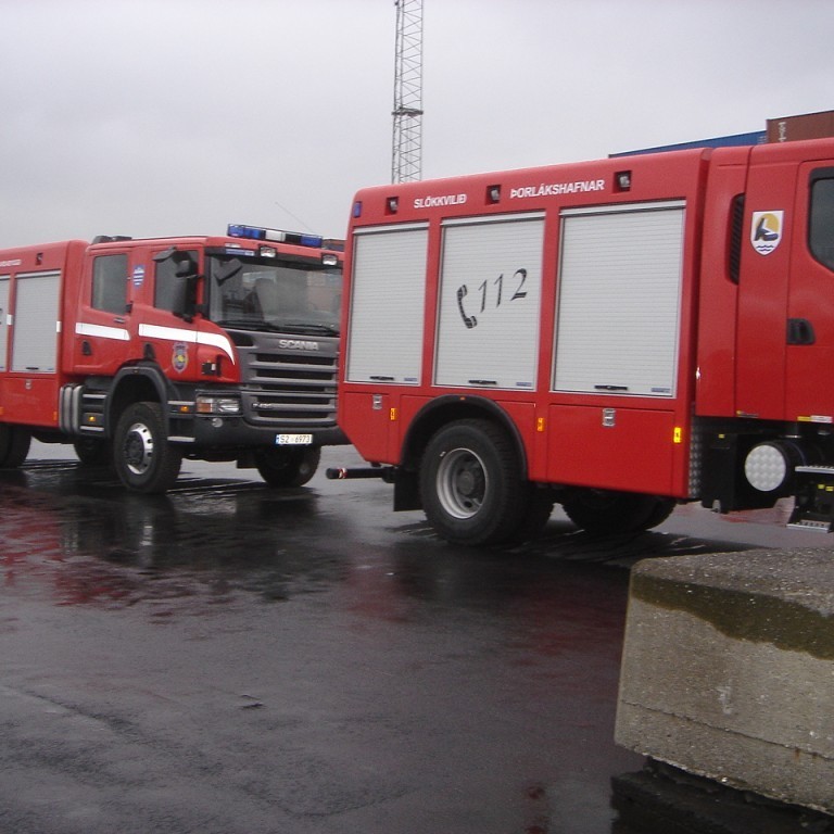 Á athafnasvæði Samskipa