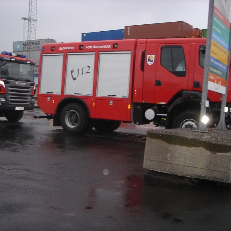 Á athafnasvæði Samskipa