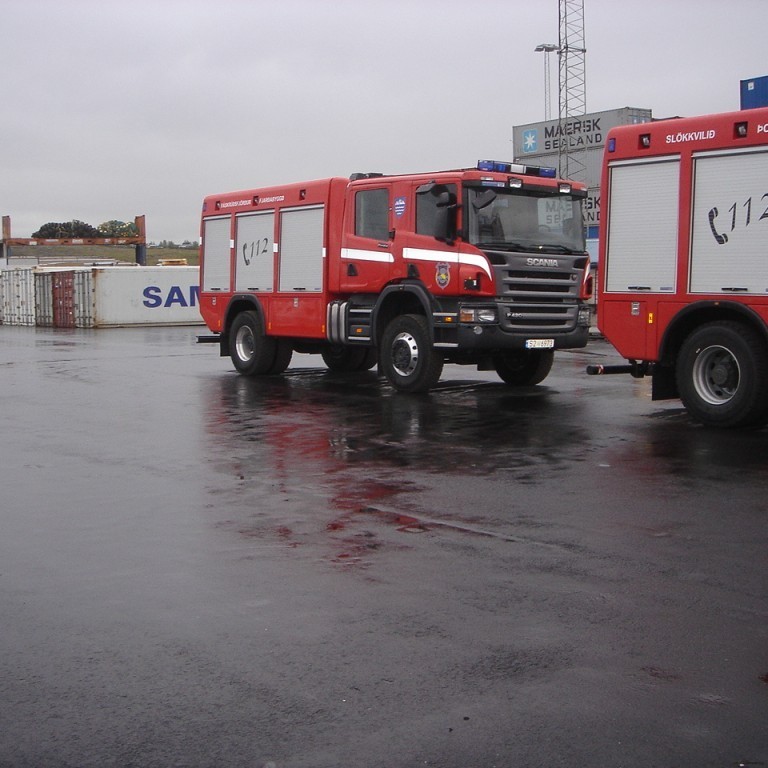 Á athafnasvæði Samskipa