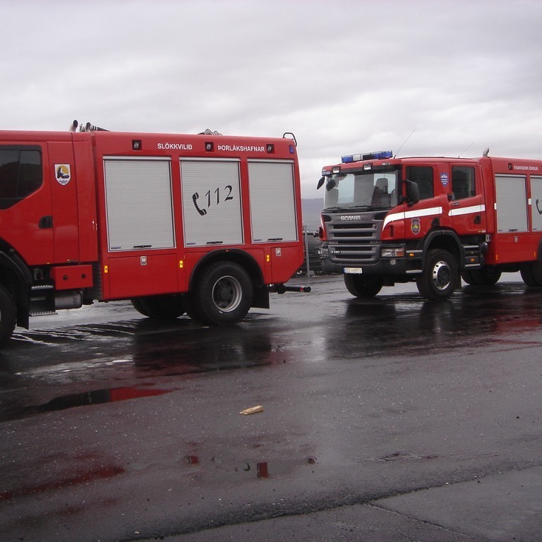 Á athafnasvæði Samskipa