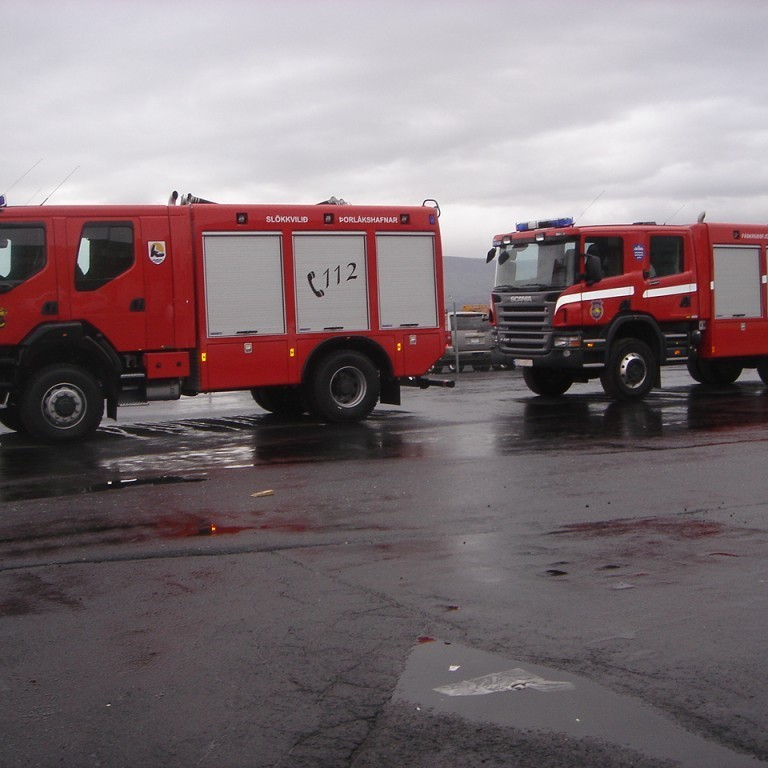 Á athafnasvæði Samskipa