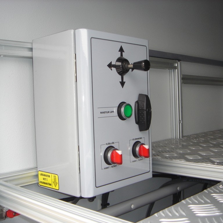 Stjórnborð fyrir ljósamastur