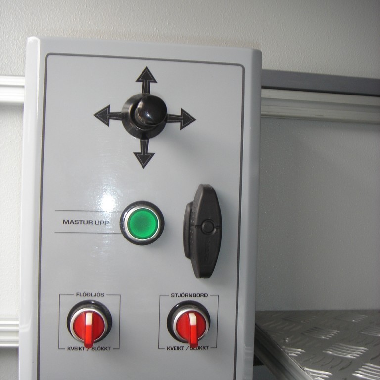 Stjórnborð fyrir ljósamastur