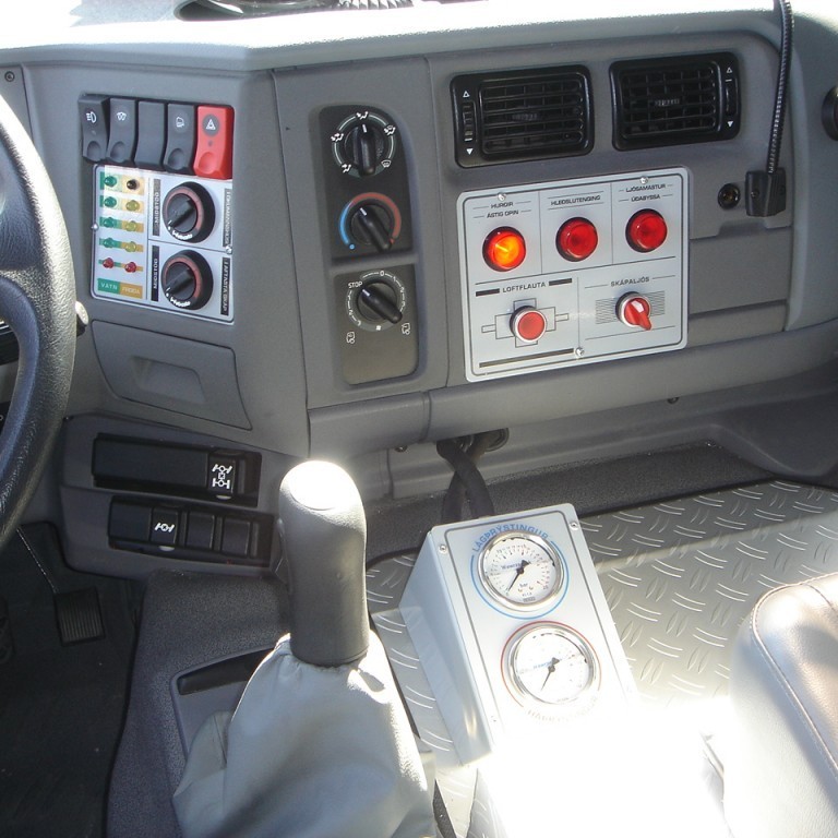 Mælaborð í ökumannshúsi