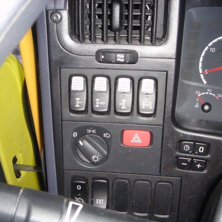 Mælaborð í ökumannshúsi