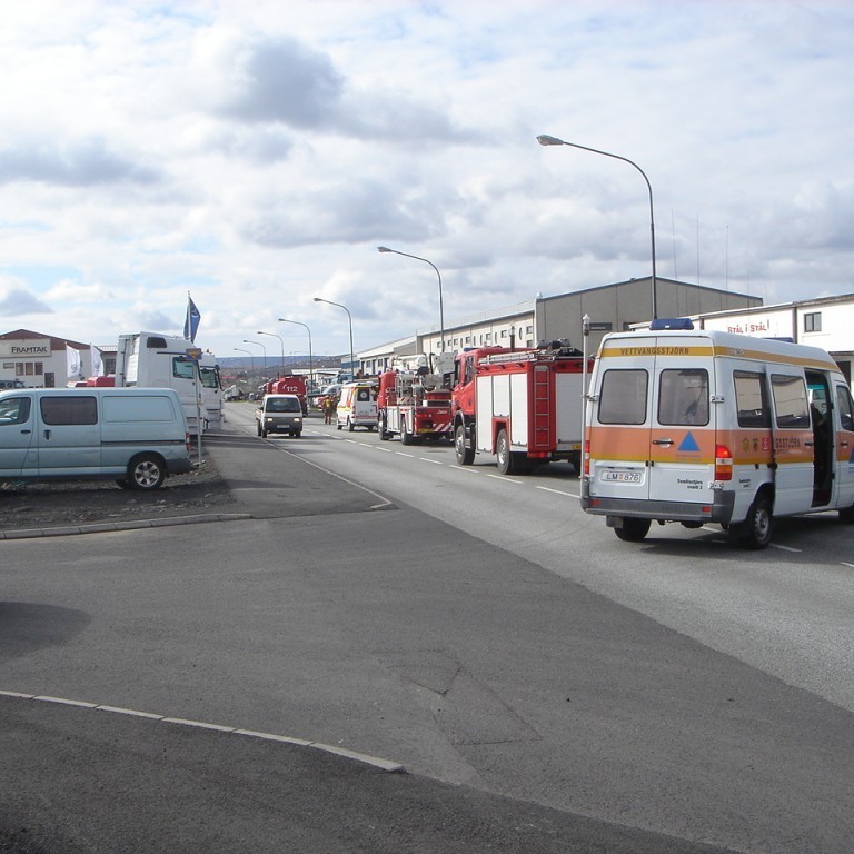 Síðasti bíll í röðina