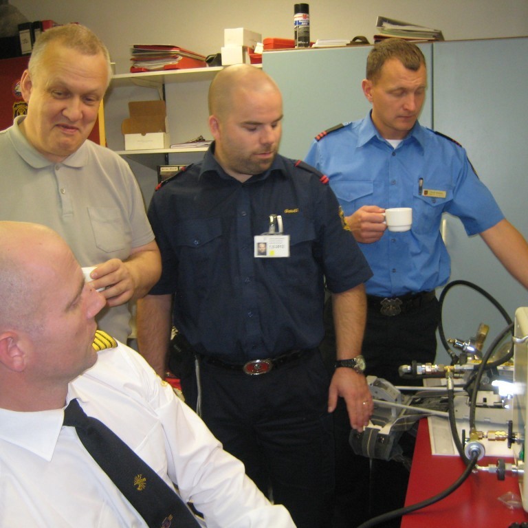 Þá var komið að  Scott Airpack  USA tæki