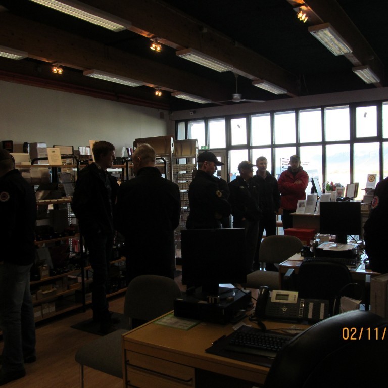 Heimsókn slökkviliðsmanna frá Sl. Borgarbyggðar