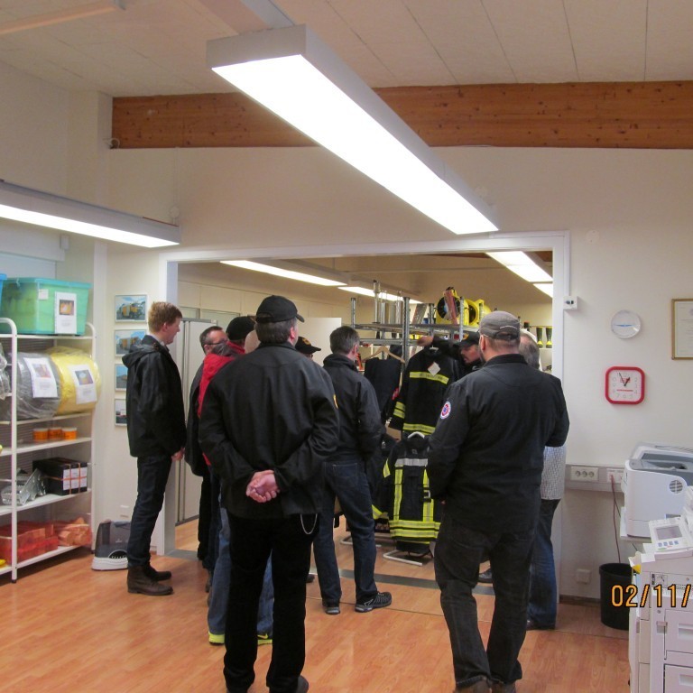 Heimsókn slökkviliðsmanna frá Sl. Borgarbyggðar