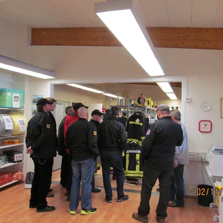 Heimsókn slökkviliðsmanna frá Sl. Borgarbyggðar