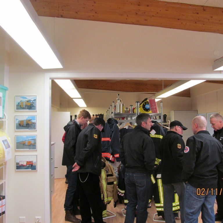 Heimsókn slökkviliðsmanna frá Sl. Borgarbyggðar