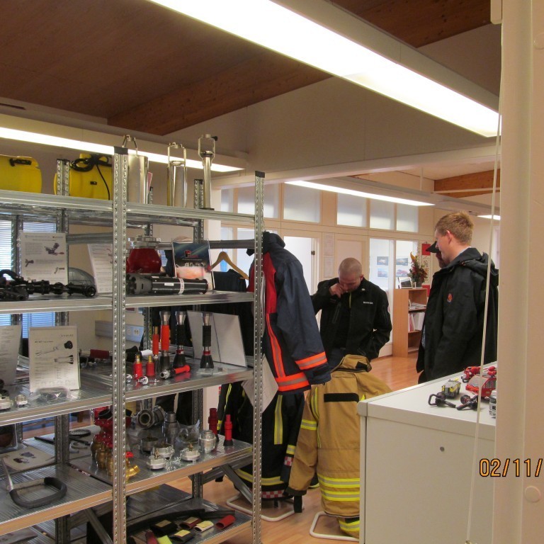 Heimsókn slökkviliðsmanna frá Sl. Borgarbyggðar