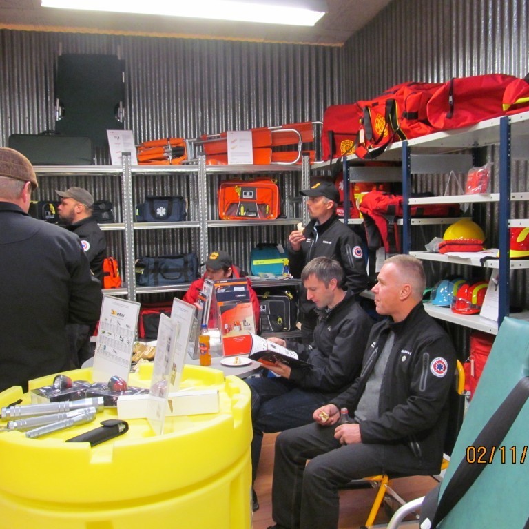 Heimsókn slökkviliðsmanna frá Sl. Borgarbyggðar