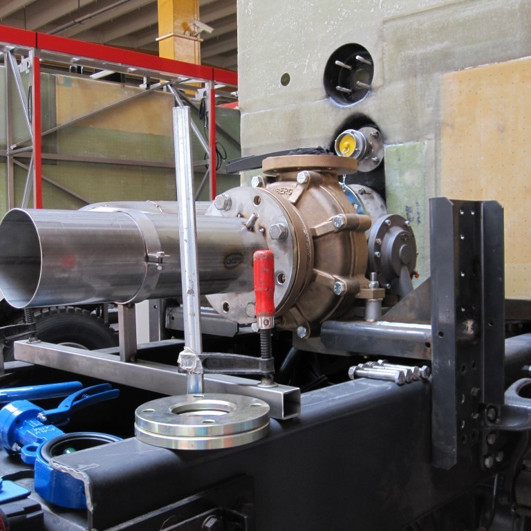 Ruberg dælu komið fyrir