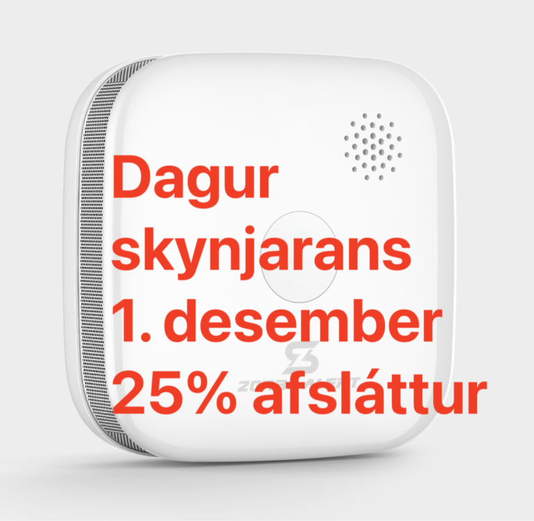 Dagur reykskynjarans  1.desember 25% afsláttur.