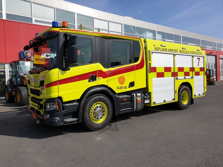 Isavia slökkvi og björgunarbifreið