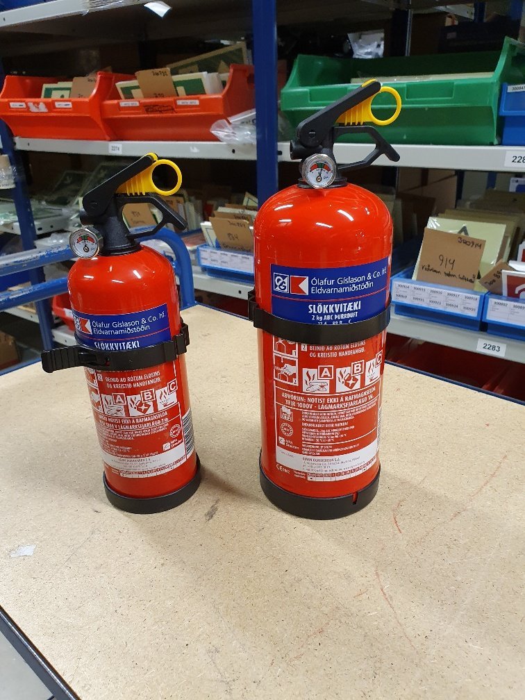 Ogniochron 1s og 2ja kg. duftstlökkvitæki