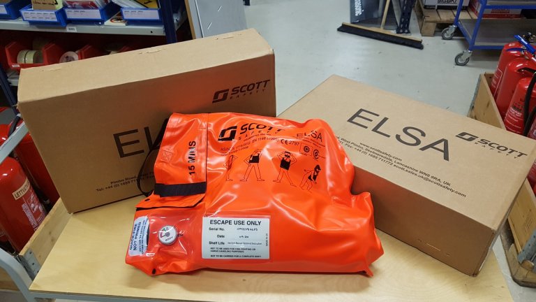 Scott Elsa og Interspiro spiroescape undankomutæki