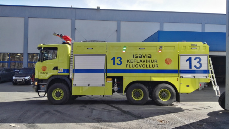 Wiss Isavia flugvallaslökkvibifreið