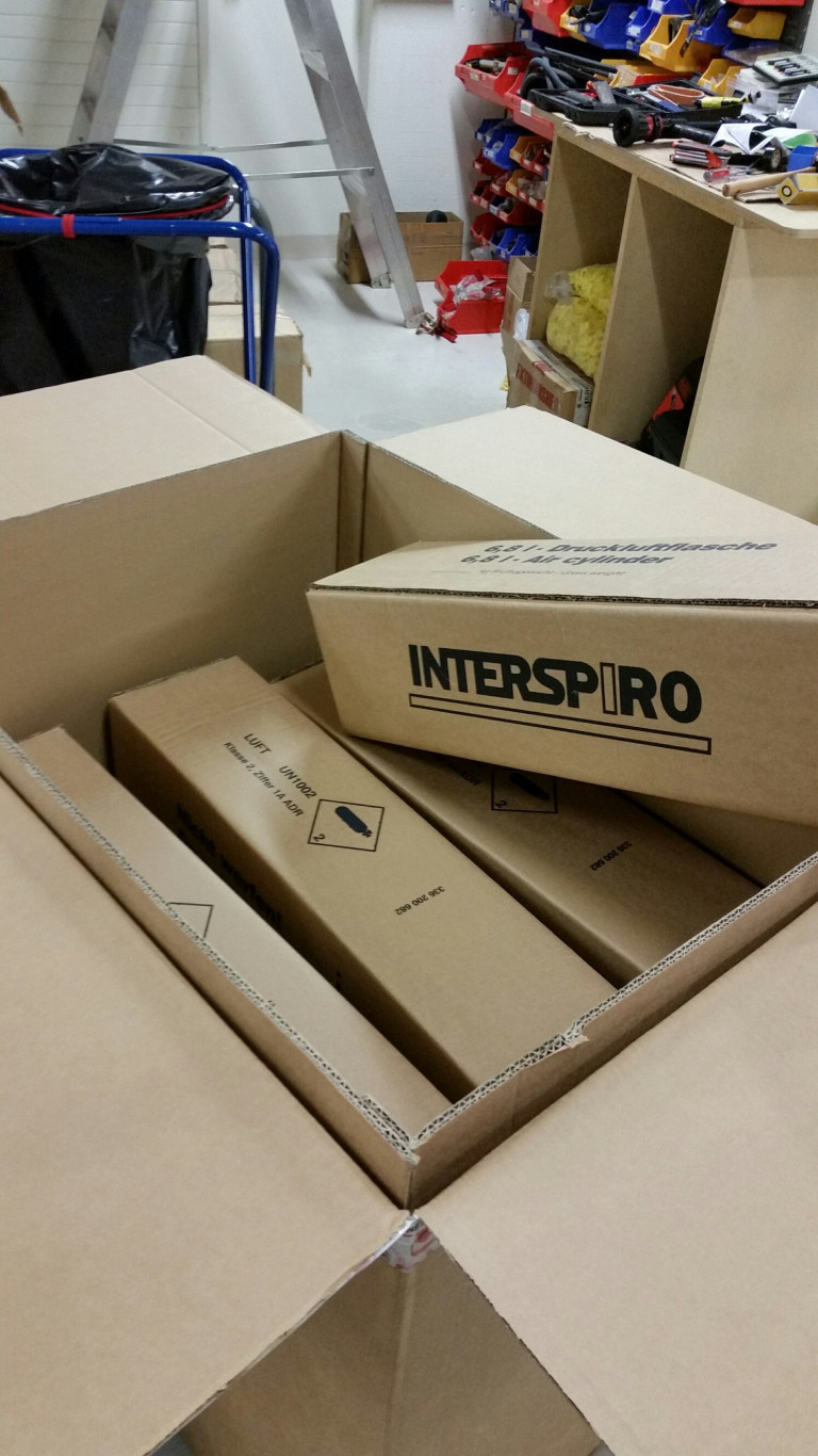 Interspiro kútasending