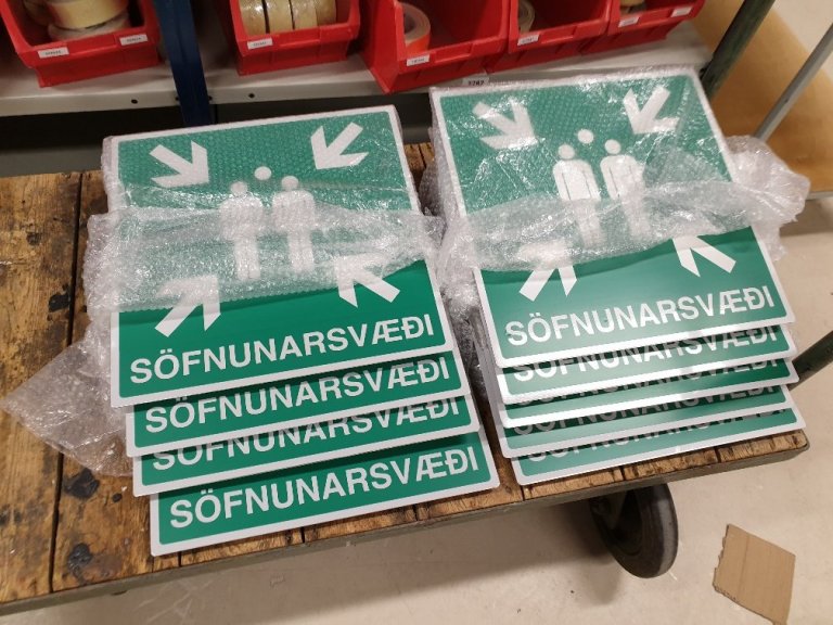Mikil sala í söfnunarsvæðismerkjum