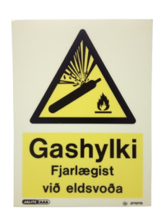 Gashylki Fjarlægist við eldsvoða 
