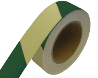  Sjálflýsandi borði 40mm x 10m Grænn/Gulur