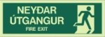 Neyðarútgangur 12x34sm