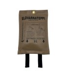 Eldvarnateppi leður brúnt