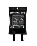 Eldvarnateppi leður svart