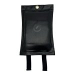 Eldvarnateppi leður svart 1x1m